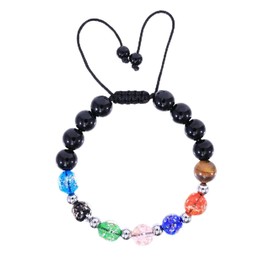 Firefly Glass Bracelet for Women, Dainty Dark Firefly Lampwork Luminous Glass Glow Beads Adjustable Stackable Bracelets for Teen Girls Jewelry Gifts (Firefly1)