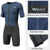 Wulibike Triathlon Suit Men's Trisuit Short Sleeve High Elasticity Breathable