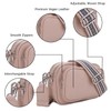 SG SUGU Small Crossbody Purse for Women Trendy Triple Zip
