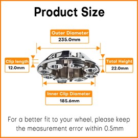 GTownWorks Wheel Center Cap for 2015-2020 Sierra 2500 3500HD Rim Hubcap Replacement Covers Denali 20" 10 Slot Rim #22909152#22910733, 2 pcs