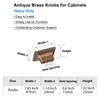 CILEYTION 10 Pieces Cabinet Knobs Antique Brass Cupboard Knobs -