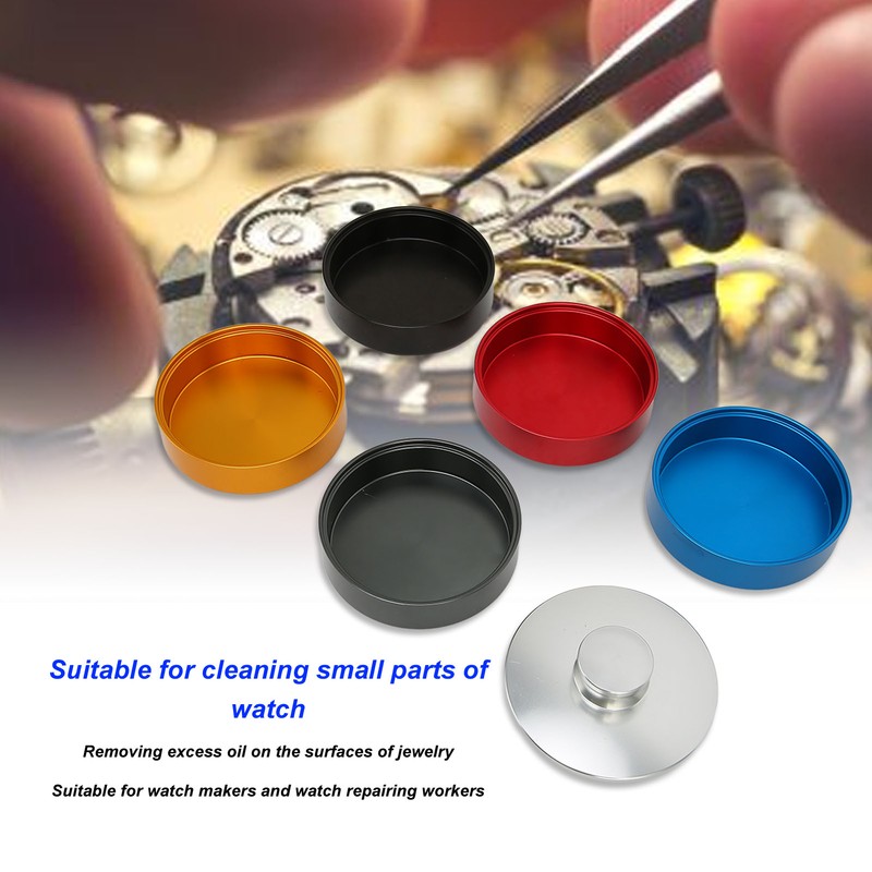 Watch Oil Washing Jar Aluminium Alloy 5 Layers Watch Movement