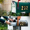 96 Pieces 8 Sets Vinyl Mailbox Numbers Sticker Reflective Mailbox