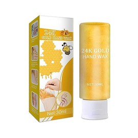 Mascarilla de Cera para Manos de 30ml, Cáscara de Oro de 24k para Botella, Leche Y Miel, Exfoliante, Blanqueamiento, Herramienta para el Cuidado de las Manos, Hidratante, Nutritivo