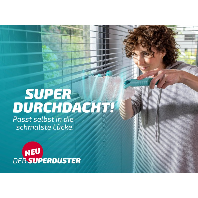 Leifheit Superduster Duster, Washable Microfibre Dust Textile for Quick Dust