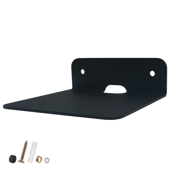 WISDING Small Floating Shelves, 4.25" Wall Metal Speaker Mount Shelves