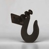 Industrial Design Cast Iron Coat Hook in Black