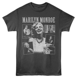 American Classics Marilyn Monroe Life in Pictures Men's T Shirt - Charcoal, Adult L