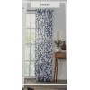 Fieldcrest Arden Cotton Sheer Curtain Botanical Leaf Cobalt Blue 50in