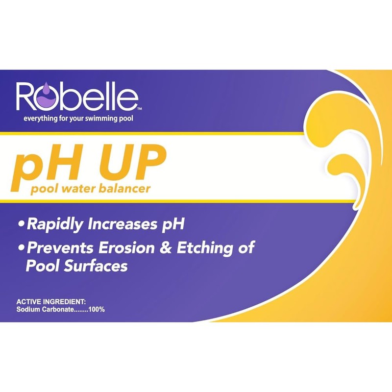 Robelle 25-Pounds Premium pH Up for Pools, 100% Sodium Carbonate