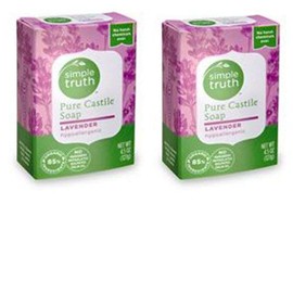 Simple Truth Pure Castile Lavendar Bar Soap 4.5 oz ( 2 pack)
