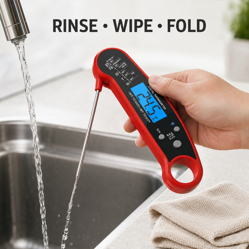 Instant Meat Thermometer for Cooking - Ultra-Fast Digital Food Thermometer