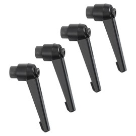 sourcing map 4Pcs M8 Adjustable Knobs Handle Female Thread Push Button Ratchet Quick Release Locking Rotating Bolt for Lathe Machinery, Black
