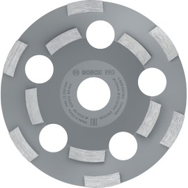 Bosch 2608602553 Diamond Grinding Head Expert for Abrasive 125 x 22.23 x 4.5 mm, Black