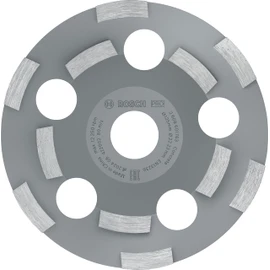 Bosch 2608602553 Diamond Grinding Head Expert for Abrasive 125 x 22.23 x 4.5 mm, Black