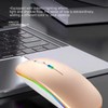 Guiheng 2 Pack Wireless Bluetooth Mouse,LED Dual Mode Rechargeable Silent