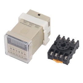 Time Relay 0.1s To 99h Adjustable Digital Cycle Delay Timer Switch for Street Light Electrical Cabinet AC220V