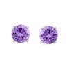1Ct Purple Lavender Round Cubic Zirconia Brilliant Solitaire AAA CZ