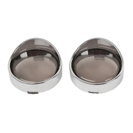 KnLoom Turn Signal Light Visors + Smoke Len Lens (Pe) / Ring (ABS) Front or Rear-Placement on Location,Ships from USA