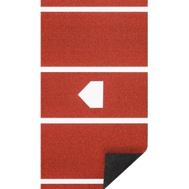 KuiBonu 2024 Upgraded Version Baseball Hitting Mat with Antislip Rubber Backing, 10' x 3.8' Batting Cage Mat with Home Plate, Batters Box Turf Mat Baseball for Indoor and Outdoor