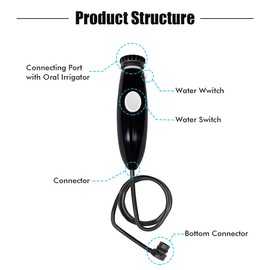 WuYan Replacement/ Handle Hose Compatible with Waterpik Wp-100 Wp-450 Wp-660 Wp-900, Black