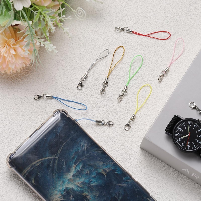 Sourcing Map 100Pcs White Lanyard with Lobster Clasp for Cellphone