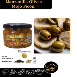 Indulge Food Lovers with Chef Ole Artisan Olive Gift Set 2 - Featuring "La Abuela" Family Recipe and " Spicy Mojo Picon" Experience - Mediterranean Marinated Jumbo Olives Perfect for Charcuterie and Cheese Pairing