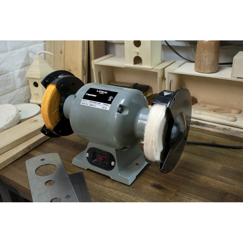 LINE10 Tools 6-Inch Buffing Polishing Wheel Kit for Bench Grinder