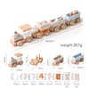 ibwaae Wooden Train Set for Baby Gift Toys with Numbers
