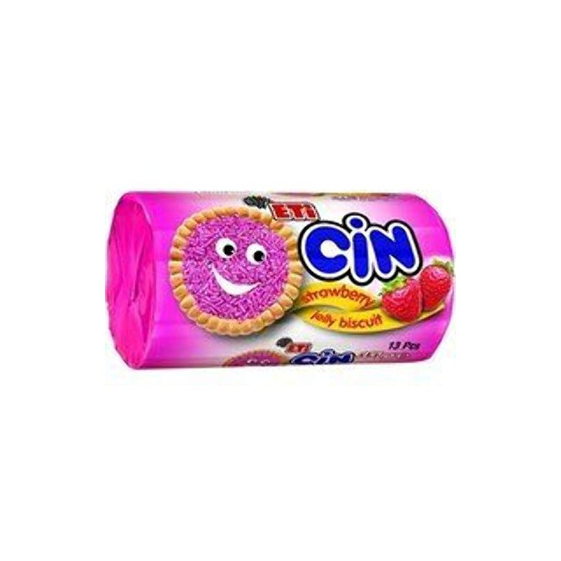 Eti Cin Strawberry Jelly Biscuit 351g (13 Pcs)