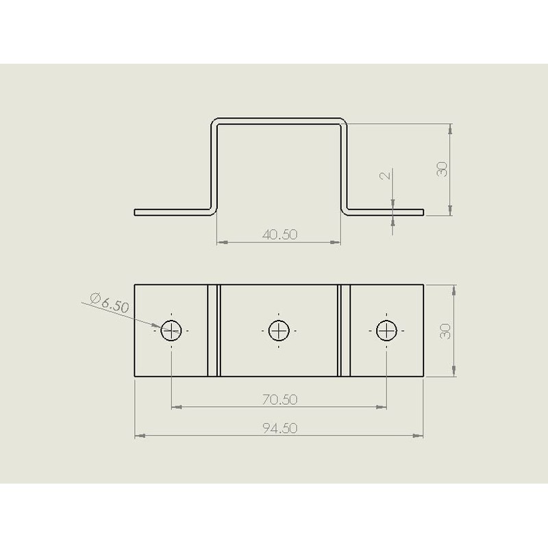 Rectangular Pipe Clamp Square Pipe Clamp 30 x 20 40