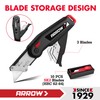 ARROW Utility Knife with Blade Storage Design, Quick Change Box