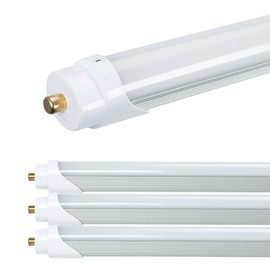 Xapolu 4FT T8 LED Tube Light 18W 5000K FA8 Single Pin Base, Equal to 47.2in F48T12 CW HO Fluorescent Light Bulbs Replacement, 0-10V Dimmable, Ballast Bypass, Dual-End Power, UL Listed (4pcs)
