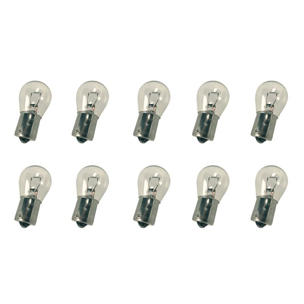 Carall 10 PCS Car Halogen Bulbs S25 PY21W BAU15S 12V