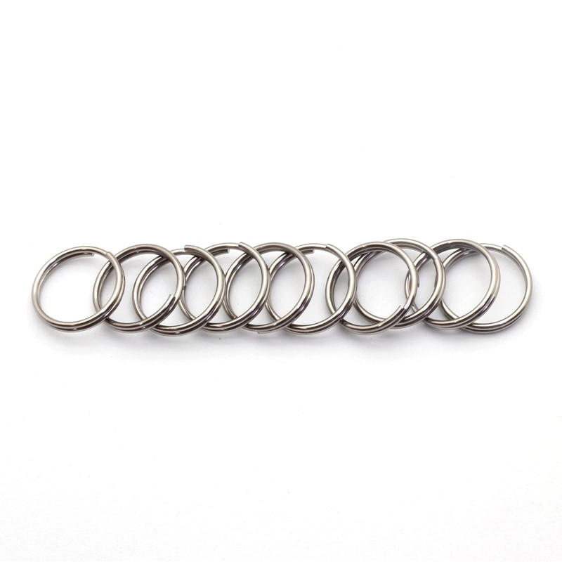 TUNUKE Ti Titanium Ring, Keychain, Key Ring, Key Hook, Carabiner,