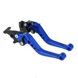 KIMISS Universal Moped Brake Lever Double Motor Brake Clutch Lever YZF 250 Lever GZ125 Snapback Clutch Lever for Motocross Blue Clutch Lever Blue Manetas Moto Pit Bike Pie