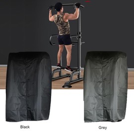 Pull Up Bar Station Cover 40x42x64in Protective Cover Strength Training Dip Stands Protection Gym Machine Cover for Indoor or Outdoor Power Tower/Pull Up Dip Station (Black)