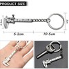 Key Fob, 4 Pieces Mini Caliper, Precision Mini Calliper Keyring,