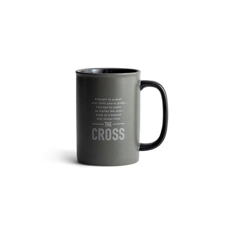 DaySpring - Strong & Courageous - Inspirational Ceramic Mug, 14oz,