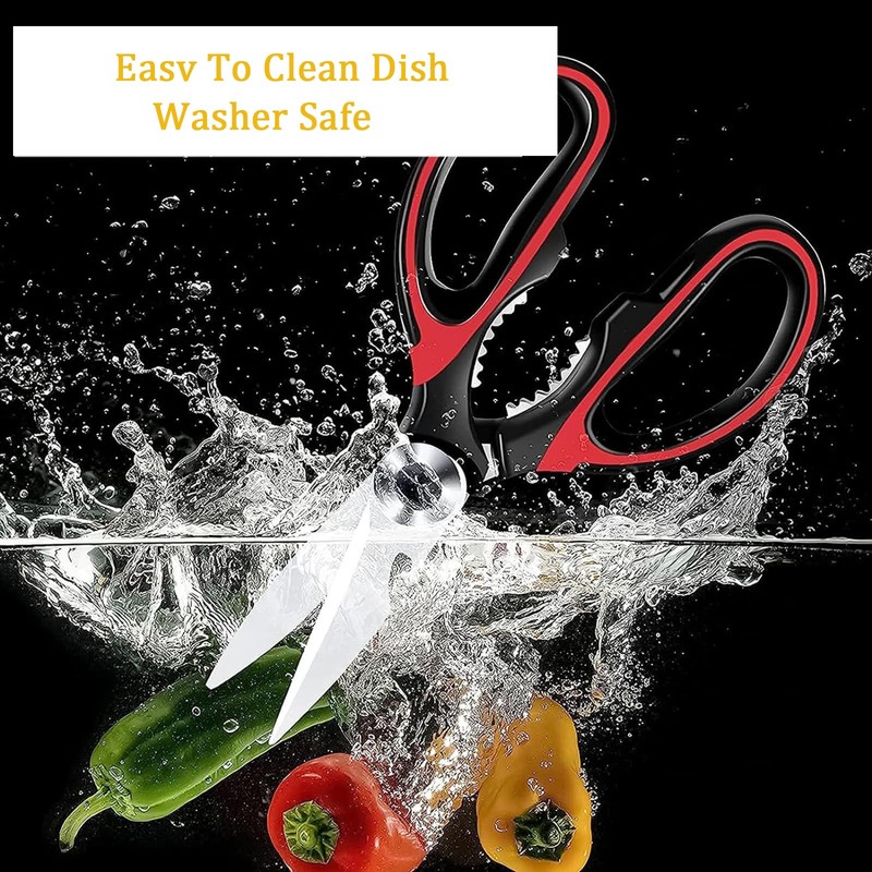 Eastrise Kitchen Scissors,Heavy Duty Kitchen Scissors with Cover,Sharp Kitchen Scissors