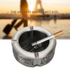 Ashtray Zinc Alloy Retro Egyptian Pharaoh Pattern Living Room Decoration