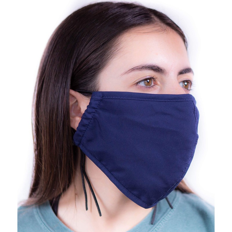 Headmost Comfymask 3 Layer Large Fabric Facemask: Water Repellent, Washable,