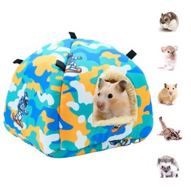 SUSOO Plush Warm Hamster Hideout for Small Animal Bedding Cage Accessories,Breathable Guinea Pig Bed House Hideout for Dwarf Rabbits,Chinchillas,Hamsters,Hedgehogs,Squirrel and Rats（Astronaut/L/Size