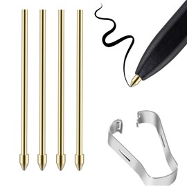 QIOFEARTH Metal Replacement Pen Tips for Remarkable 2 Paper Tablet Maker Stylus Pen, 4096 Pressure Sensitivity and Tilt Support (Gold Metal*4pc)