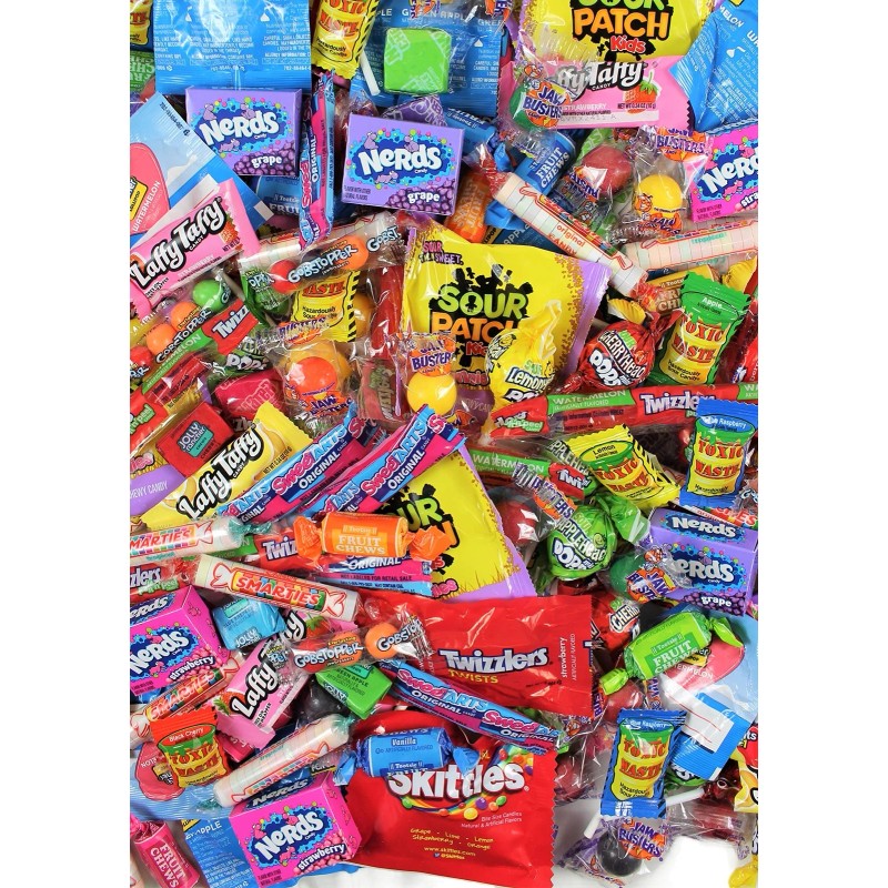 QUEEN JAX 4 Pound Assorted Candy Variety Pack Bulk Individually