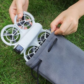 Airplane Case Compatible with DJI Neo Storage Bag Thickened Fleece Storage Bag Waterproof Anti Knock Handbag, gray