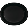 Creative Converting Black Oval Plates, 24 ct