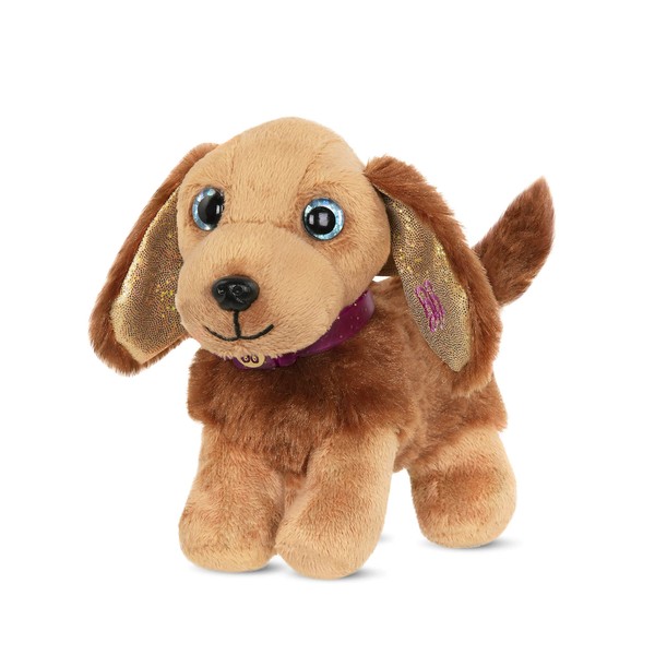 Glitter Girls by Battat – Hazel – Pet Plush Toy Dog – Puppy Pet Accessory for 14-inch Dolls – Toys, Clothes, and Accessories for girls 3 and Up