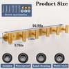 Vanloory Coat Hook Rack, Wall Mounted Coat Rack with 6