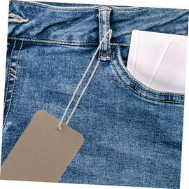 STOBOK 200pcs Hanging Tag String, 20cm Garment Tag Fastener, Clothing Tag String Costumized Prong Fasteners, 2 Inch Hanging Ropes for Present Making Christmas Decor